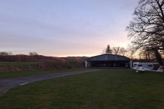 Flugplatz am Abend