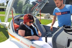 Rundfluggast auf unserer Dimona