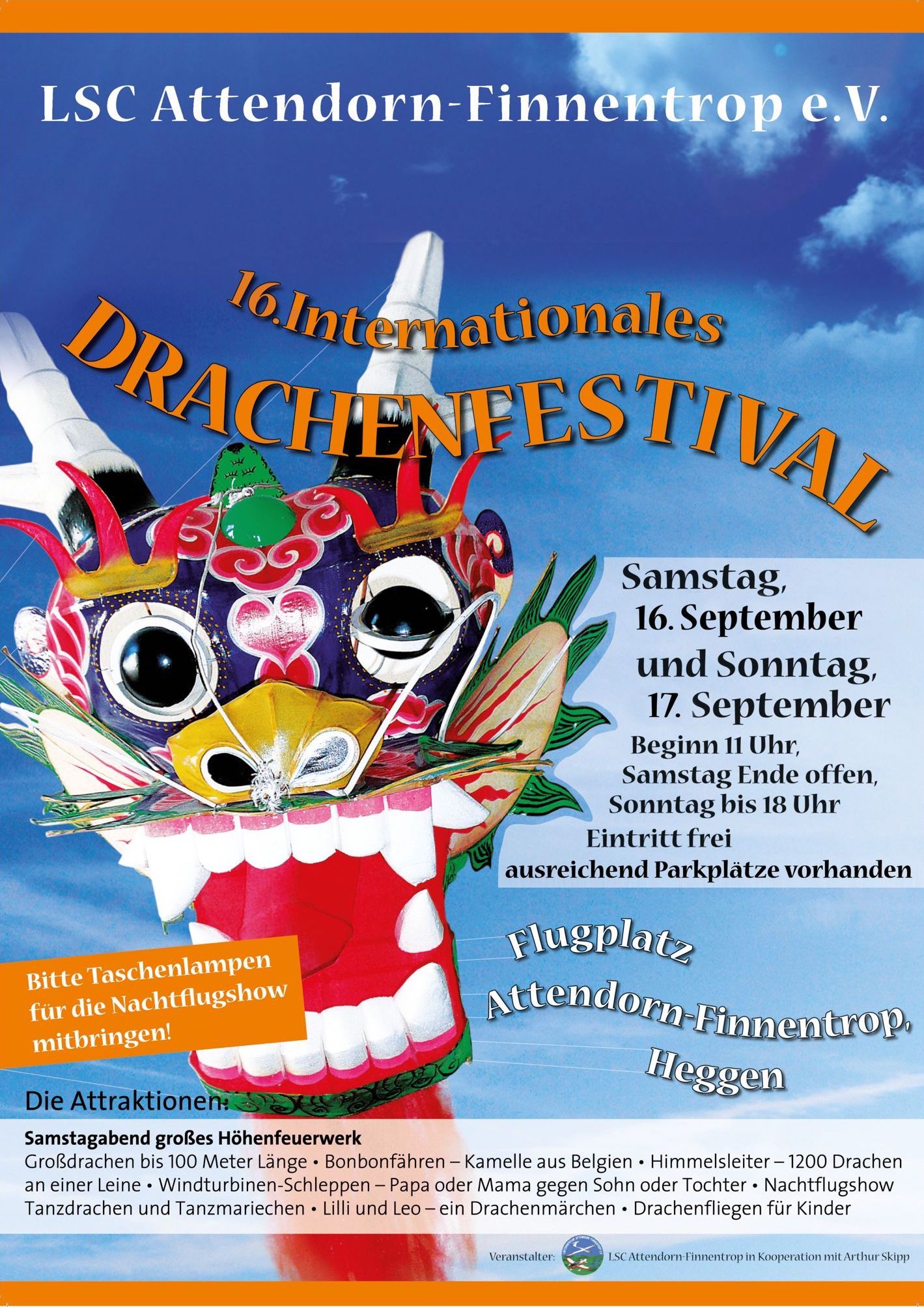 Read more about the article 16. Internationales Drachenfestival am 16. & 17. September 2023
